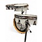 Used DW 4 Piece Performance Series 4-Piece Low Pro Travel Shell Pack White Marine Pearl Drum Kit