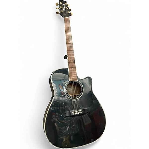 Used Takamine EG334BC Black Acoustic Electric Guitar