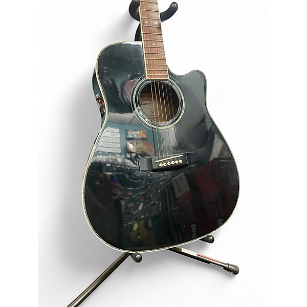 Used Takamine EG334BC Black Acoustic Electric Guitar