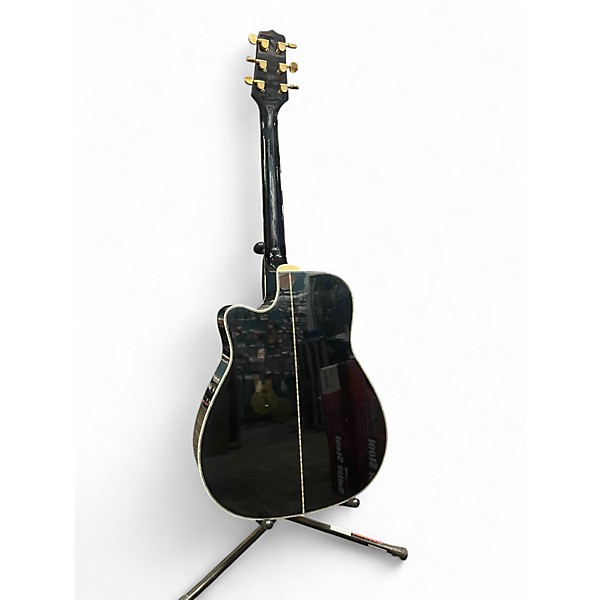 Used Takamine EG334BC Black Acoustic Electric Guitar