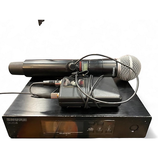 Used Shure QLXD4/85 Combo Wireless Handheld and Lavalier Microphone Wireless System