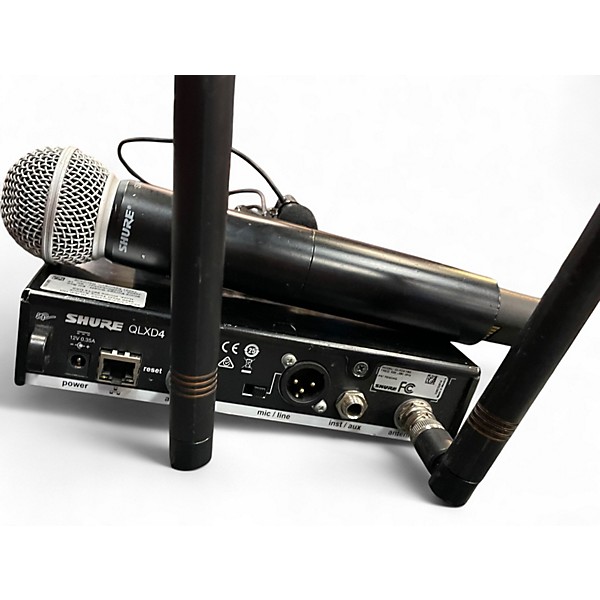 Used Shure QLXD4/85 Combo Wireless Handheld and Lavalier Microphone Wireless System