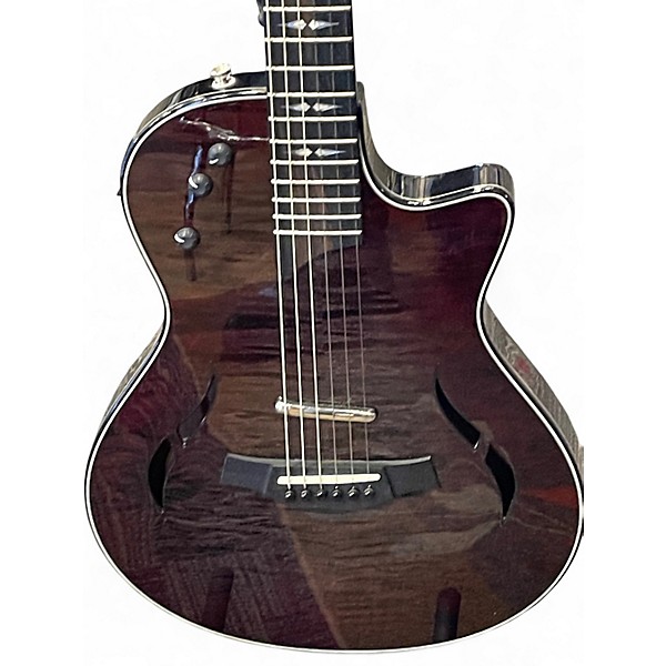 Used 2018 Taylor T5Z PRO Black Cherry Acoustic Electric Guitar