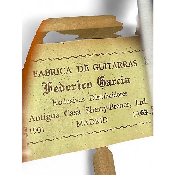 Used 1970s Fedrice Garcia CLASSICAL Natural Classical Acoustic Guitar
