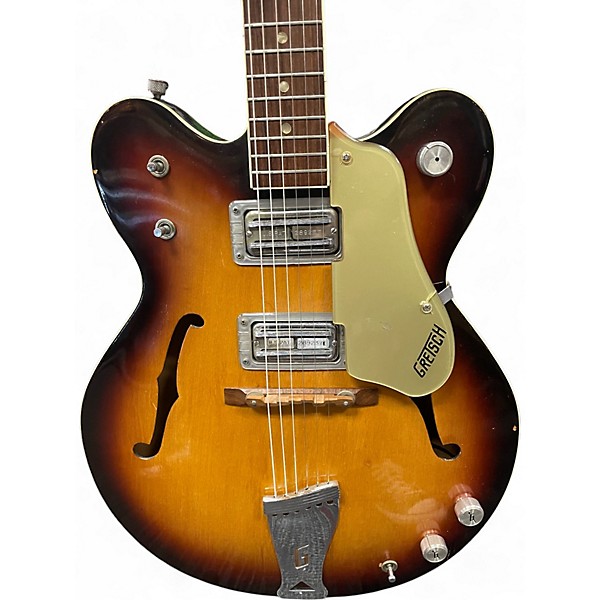 Vintage 1970 Gretsch Guitars G2420T Streamliner Tobacco Burst Hollow Body Electric Guitar