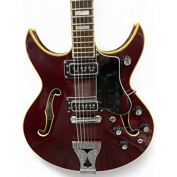 Vintage 1969 Harptone 510-C Burgundy Solid Body Electric Guitar