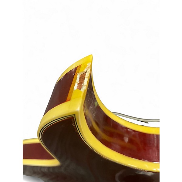 Vintage 1969 Harptone 510-C Burgundy Solid Body Electric Guitar