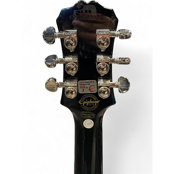 Used Epiphone Les Paul Custom Pro Silver Burst Solid Body Electric Guitar