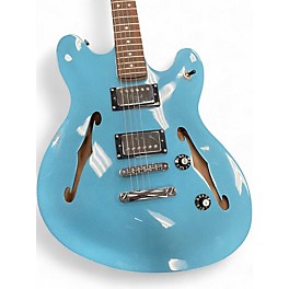 Used Squier Affinity Series Starcaster Hollow Lake Placid Blue Hollow Body Electric Guitar
