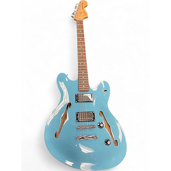 Used Squier Affinity Series Starcaster Hollow Lake Placid Blue Hollow Body Electric Guitar