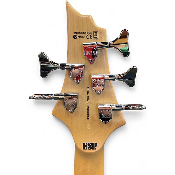 Used ESP LTD B205SM 5 String Spalted Maple Electric Bass Guitar