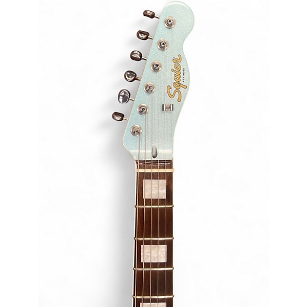 Used Squier LIMITED EDITION PARANORMAL OFFSET TELECASTER SJ Ice Blue Metallic Solid Body Electric Guitar