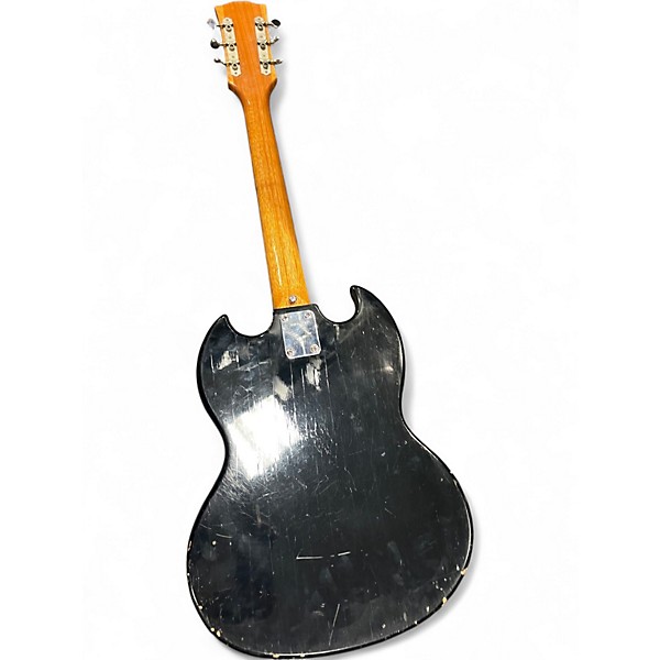 Used Lyle Double Cut Black Solid Body Electric Guitar