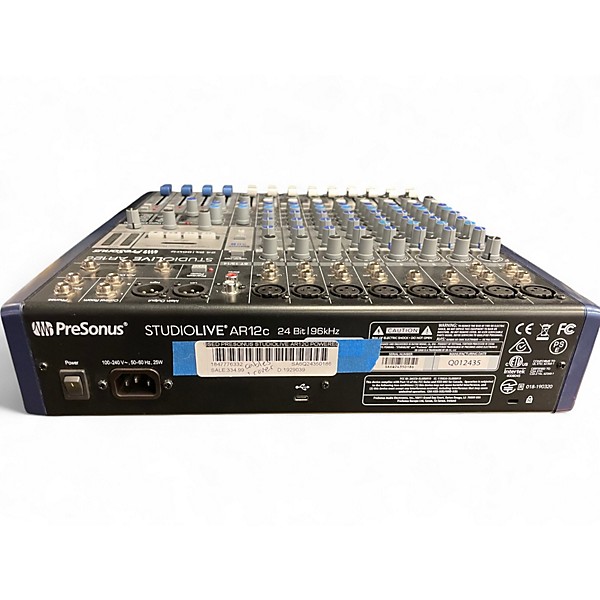 Used PreSonus STUDIOLIVE AR12C Powered Mixer