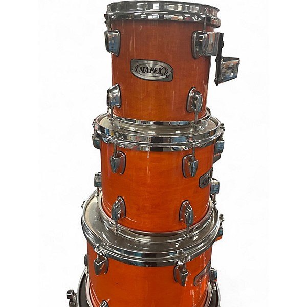 Used Mapex 6 Piece Mapex 5 Piece PRO M Natural Drum Kit BURNT ORANGE Drum Kit