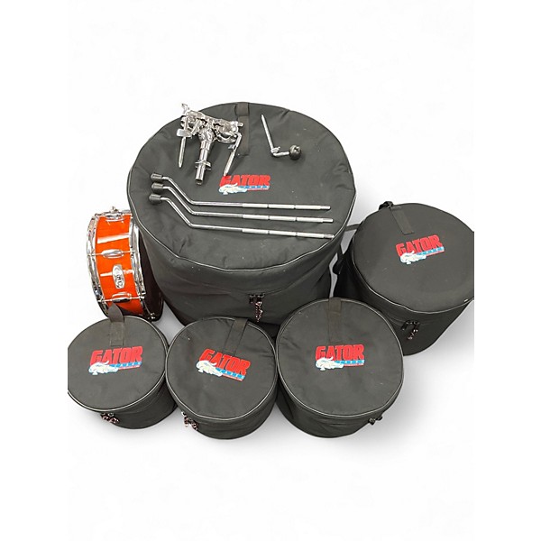 Used Mapex 6 Piece Mapex 5 Piece PRO M Natural Drum Kit BURNT ORANGE Drum Kit