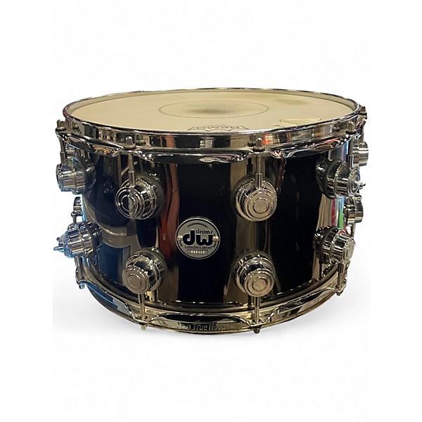 Used DW 8X14 COLLECTOR SERIES BLACK NICKEL OVER BRASS Drum
