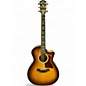 Used Taylor Custom 414ce Limited Edition V-Class Shaded Edge Burst Acoustic Electric Guitar thumbnail