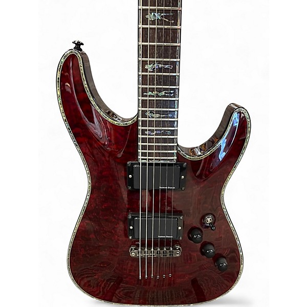 Used Schecter Guitar Research Custom XXX Hellraiser C1 Black Cherry Solid Body Electric Guitar