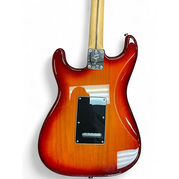 Used Fender Player Stratocaster HSS Cherry Sunburst Solid Body Electric Guitar