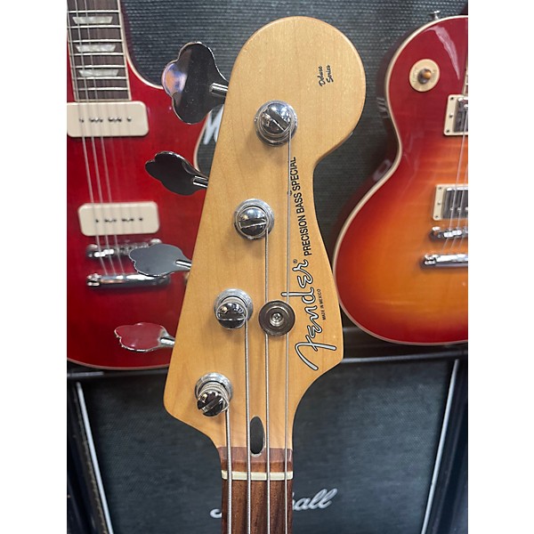 Used Fender Deluxe Active P Bass Special Gold Electric Bass Guitar