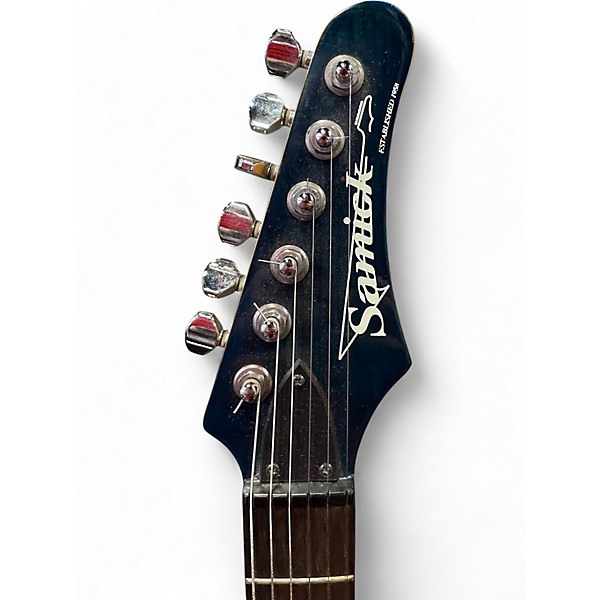 Used Samick stratocaster Turquoise Solid Body Electric Guitar