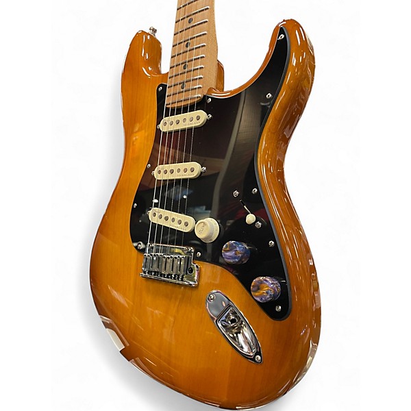 Used Fender American Ultra Stratocaster Limited Ed Roasted Maple Neck Honeyburst Solid Body Electric Guitar