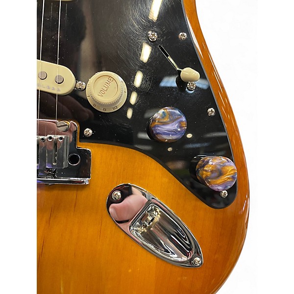 Used Fender American Ultra Stratocaster Limited Ed Roasted Maple Neck Honeyburst Solid Body Electric Guitar