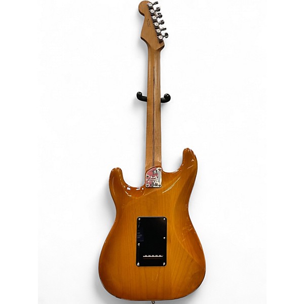 Used Fender American Ultra Stratocaster Limited Ed Roasted Maple Neck Honeyburst Solid Body Electric Guitar