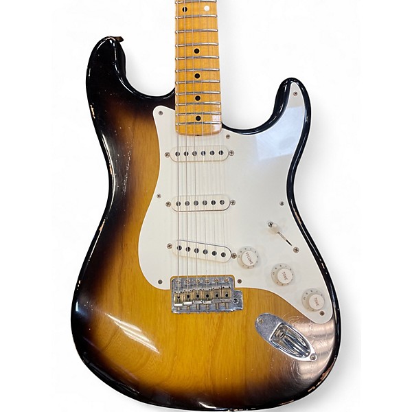Used Fender CUSTOM SHOP WILDWOOD 10-57 STRATOCASTER RELIC Sunburst Solid Body Electric Guitar