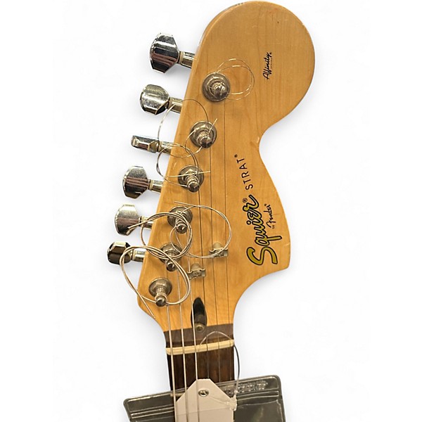 Used Squier Affinity Stratocaster Black Solid Body Electric Guitar