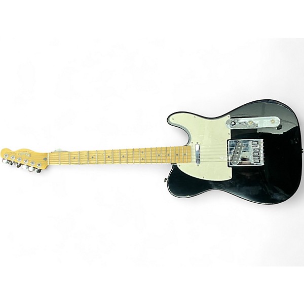Used Fender Standard Telecaster Black and White Solid Body Electric Guitar