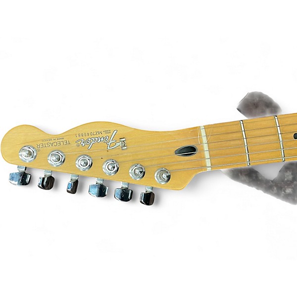 Used Fender Standard Telecaster Black and White Solid Body Electric Guitar