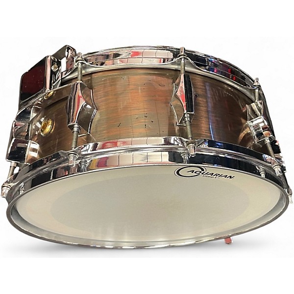 Used Fibes 5in copper wrap fiberglass snare Copper Drum