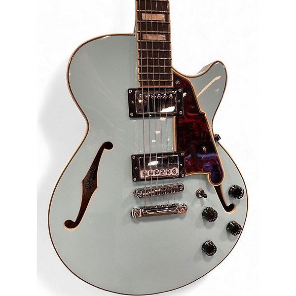 Used D'Angelico Premier Series SS Sky Blue Hollow Body Electric Guitar