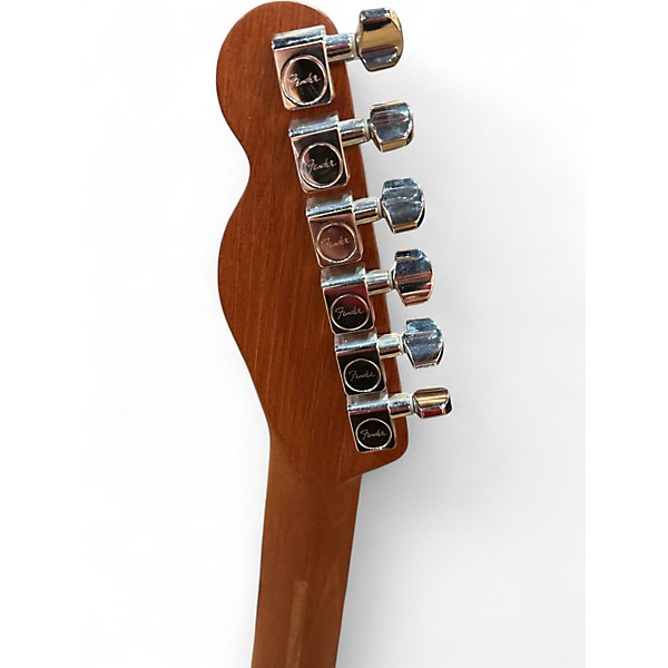 Used 2019 Fender American Acoustasonic Telecaster Translucent Surf Green Acoustic Electric Guitar