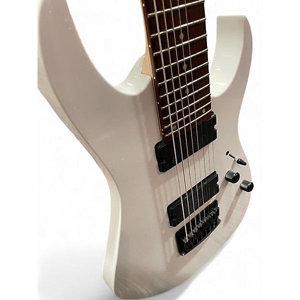 Used Ibanez RG8 8 String Arctic White Solid Body Electric Guitar