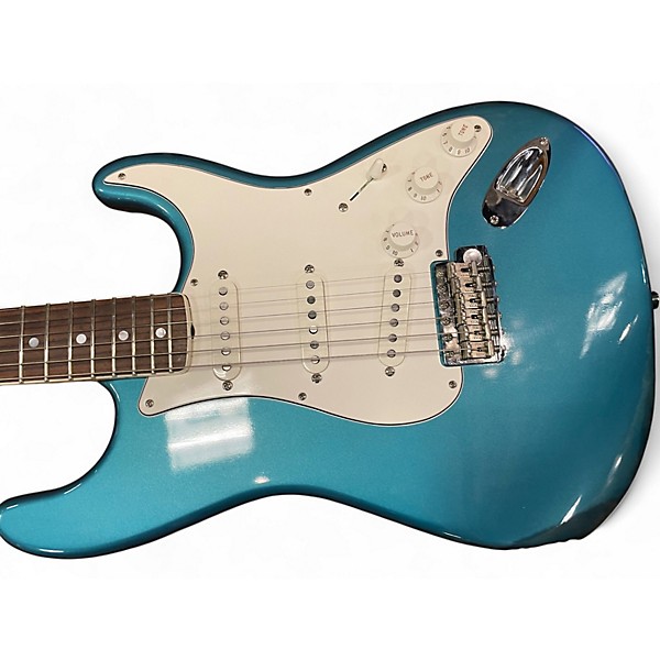 Used Fender Artist Series Eric Johnson Stratocaster Aqua Fire Mist Solid Body Electric Guitar