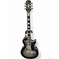 Used Epiphone Les Paul Custom Black and Silver Solid Body Electric Guitar thumbnail