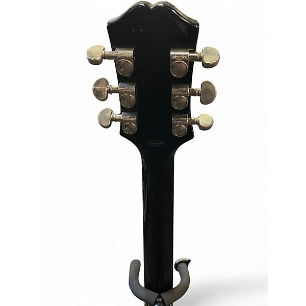 Used Epiphone Les Paul Custom Black and Silver Solid Body Electric Guitar