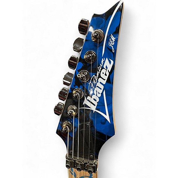 Used Ibanez JEM77P Blue Floral Solid Body Electric Guitar