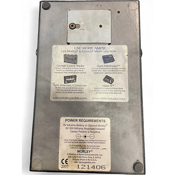 Used Morley Steve Vai Bad Horsie 2 Contour Wah Effect Pedal