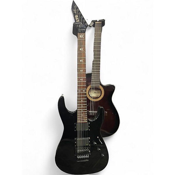 Used 2022 ESP LTD KH602 Kirk Hammett Signature Black Solid Body Electric Guitar