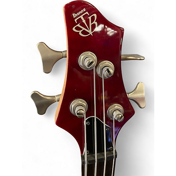 Used Ibanez BTB400QM Amber Electric Bass Guitar