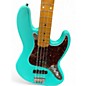 Used Squier 40th Anniversary jazz bass green Electric Bass Guitar