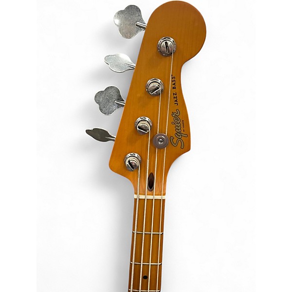 Used Squier 40th Anniversary jazz bass green Electric Bass Guitar