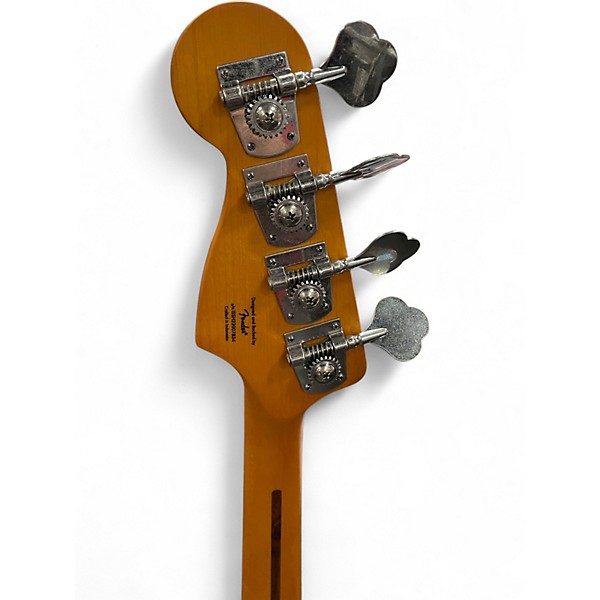 Used Squier 40th Anniversary jazz bass green Electric Bass Guitar