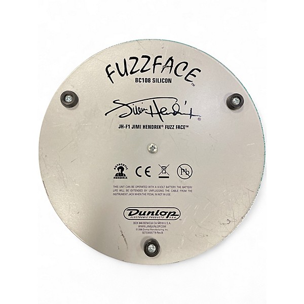 Used Dunlop JHF1 Jimi Hendrix Signature Fuzz Face Effect Pedal