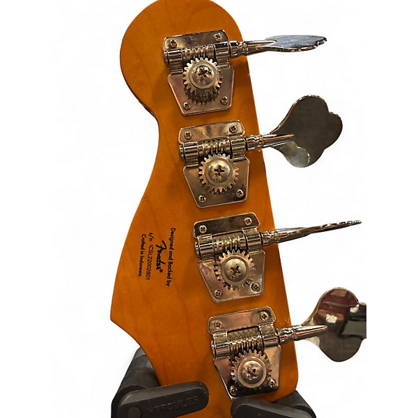 Used 2023 Squier Classic Vibe 1960S Jazz Bass Daphne Blue Electric Bass Guitar