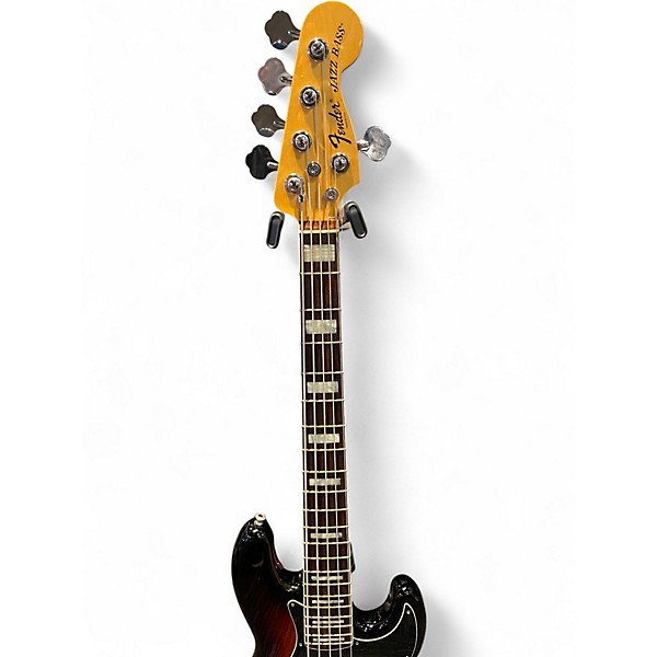 Used Fender American Deluxe Jazz Bass V 3 Color Sunburst Electric Bass Guitar